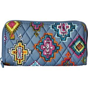 Vera Bradley RFID Georgia Wallet in Painted Medallions